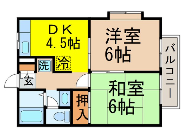 エステ－トロイヤル８号棟の物件間取画像